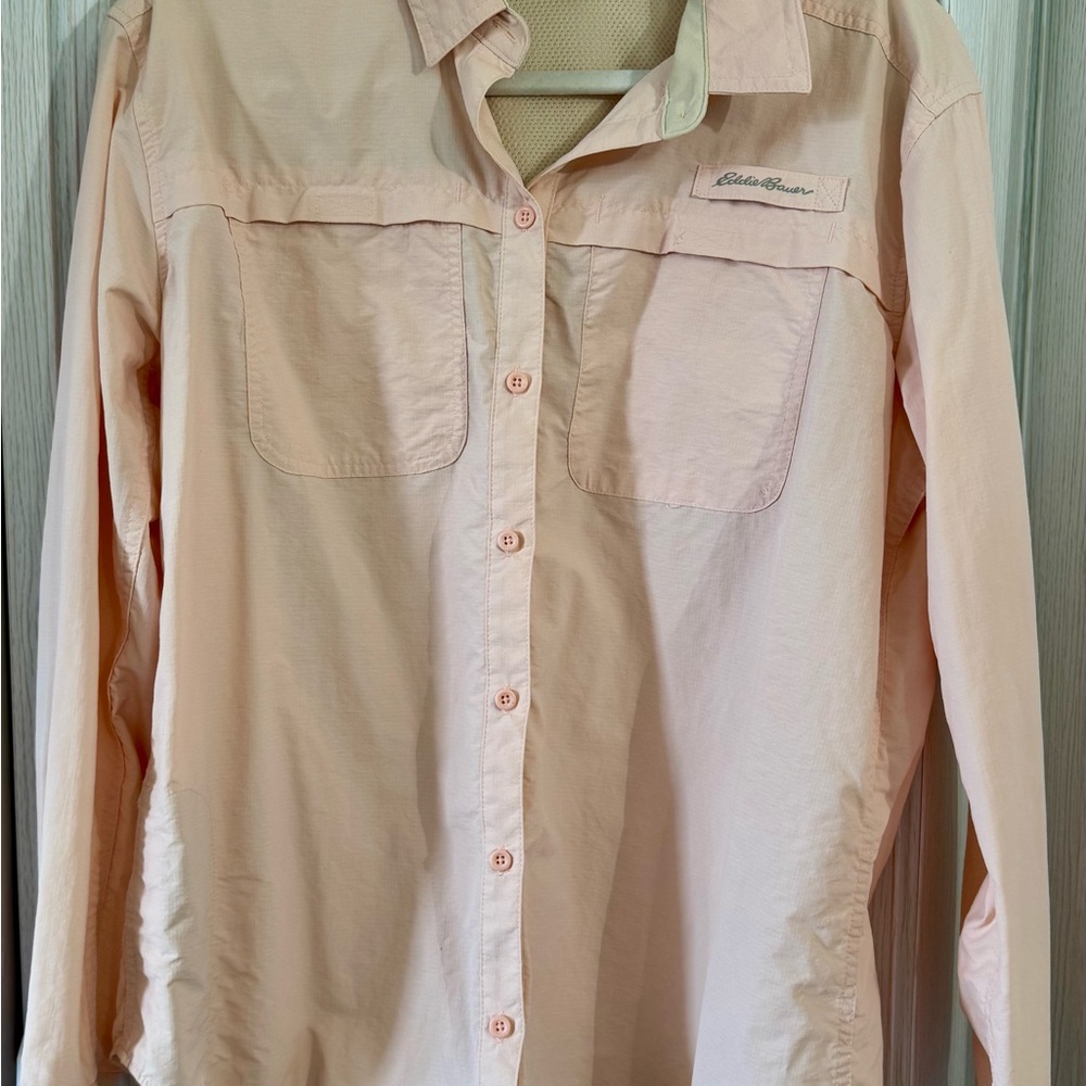 Eddie Bauer Blush Pink Long Sleeve Shirt